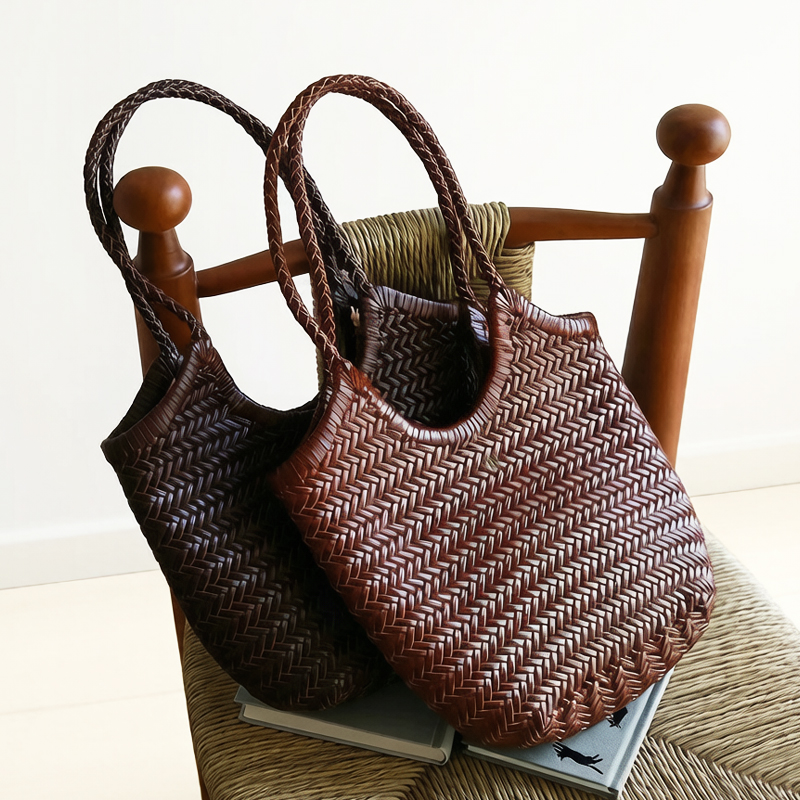 Handwoven LeatherTote Bags For - Luxury Bags Vintage recension och pris