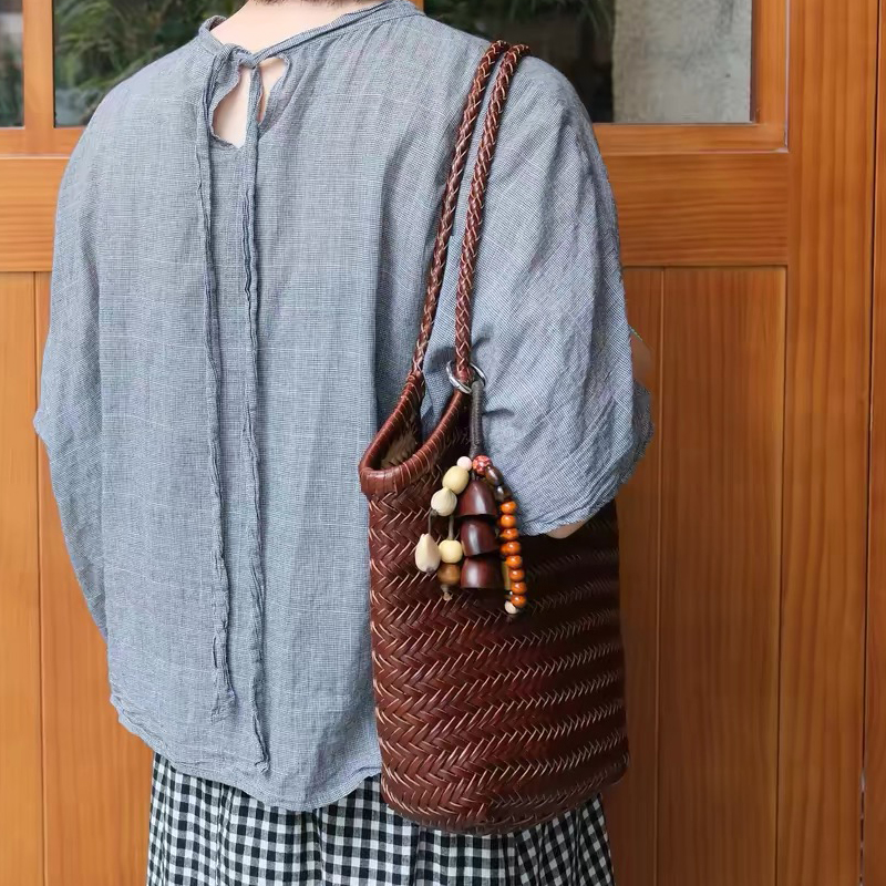 Handwoven LeatherTote Bags For - Luxury Bags Vintage recension och pris