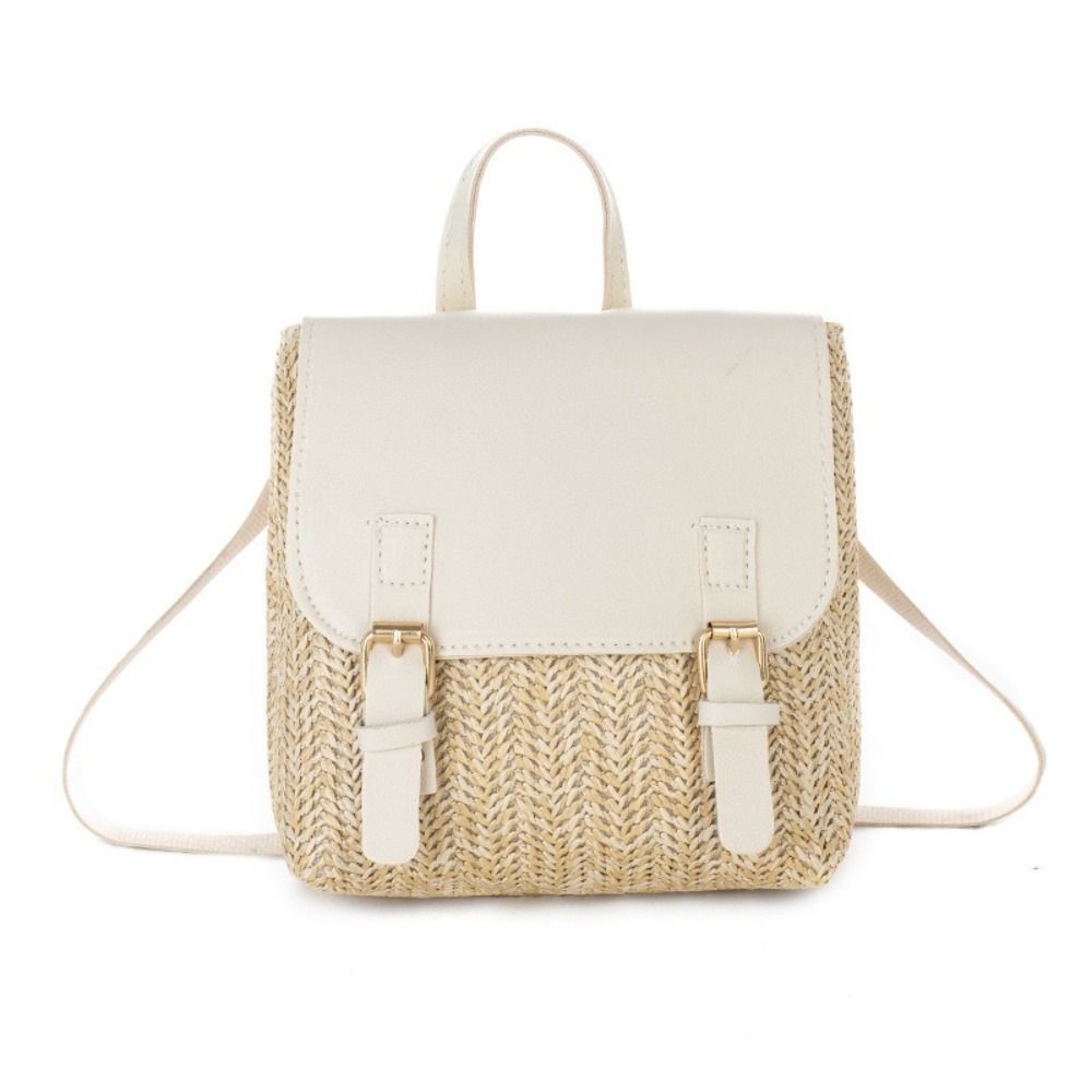 Versatile Bag PU Leather Straw - Luxury Bags Vintage recension och pris