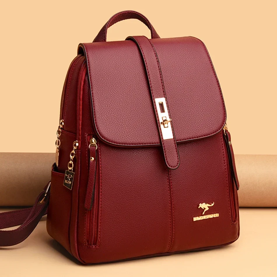 Women Leather Large Capacity B - Luxury Bags Vintage recension och pris