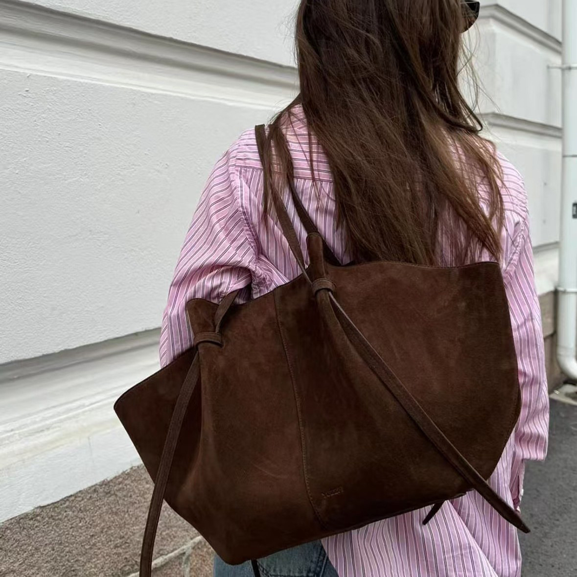 Faux Suede Tote Bags For Women - Luxury Bags Vintage recension och pris